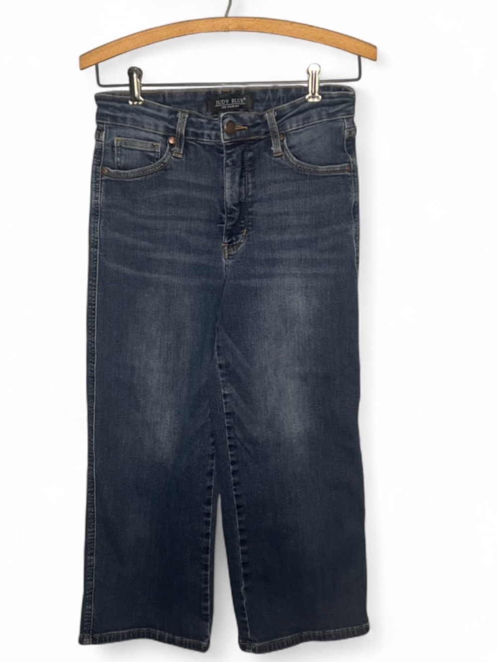 Judy Blue Cropped‎ Wide Leg Jeans Dark Wash Size 7/28